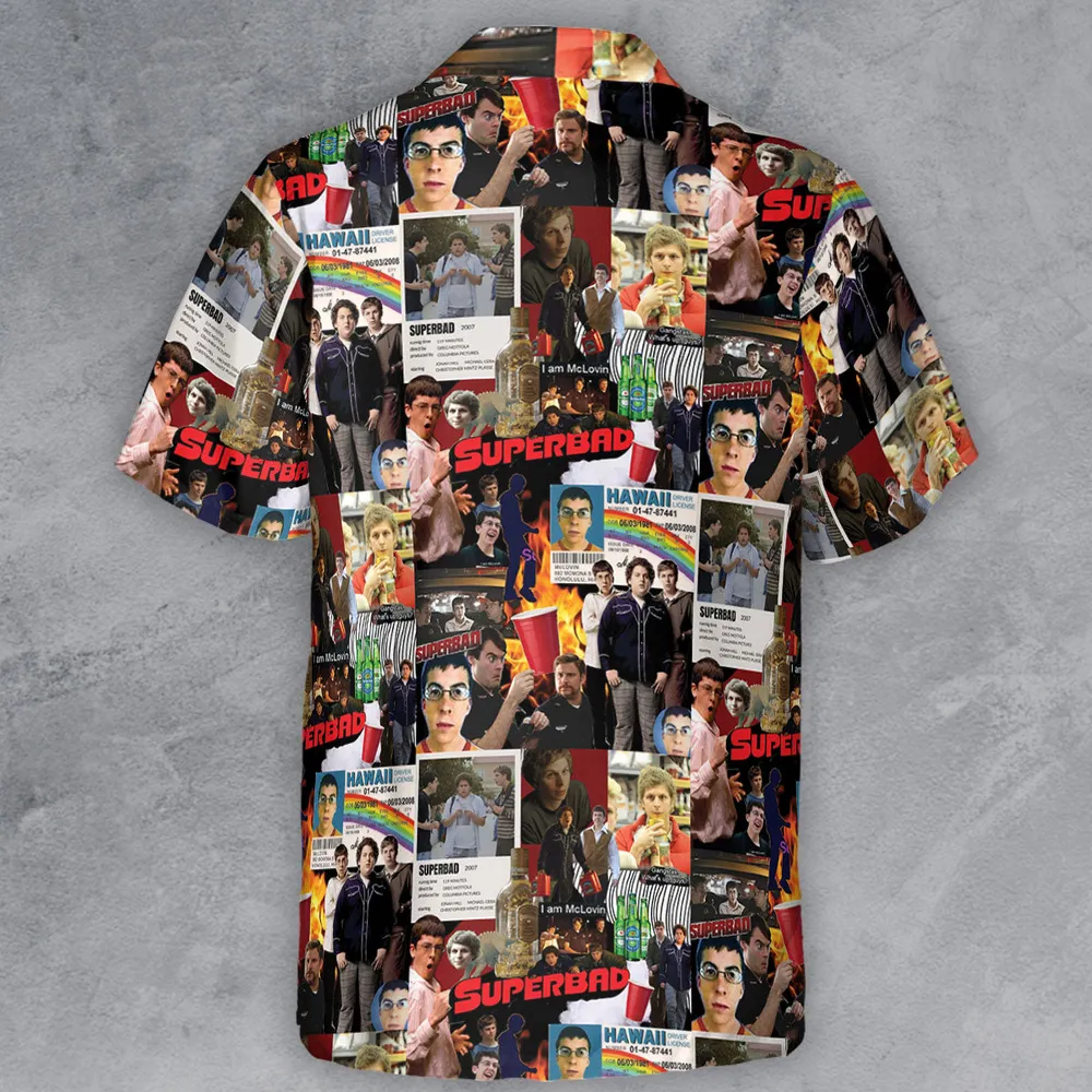 Seth Evan McLovin Superbad Button Down Shirt - 3