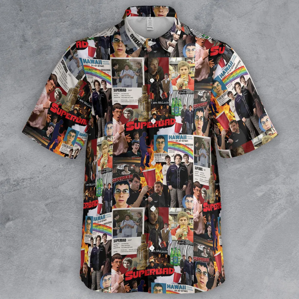 Seth Evan McLovin Superbad Button Down Shirt - 2