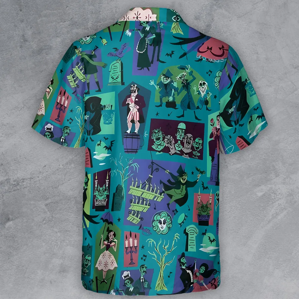 Haunted Chic Haunted Mansion Button Down Shirt - 3