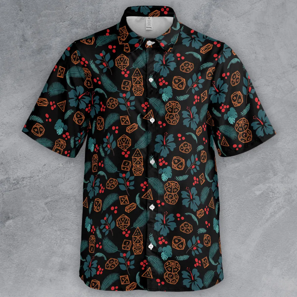 Floral Dice DnD Button Down Shirt - 2