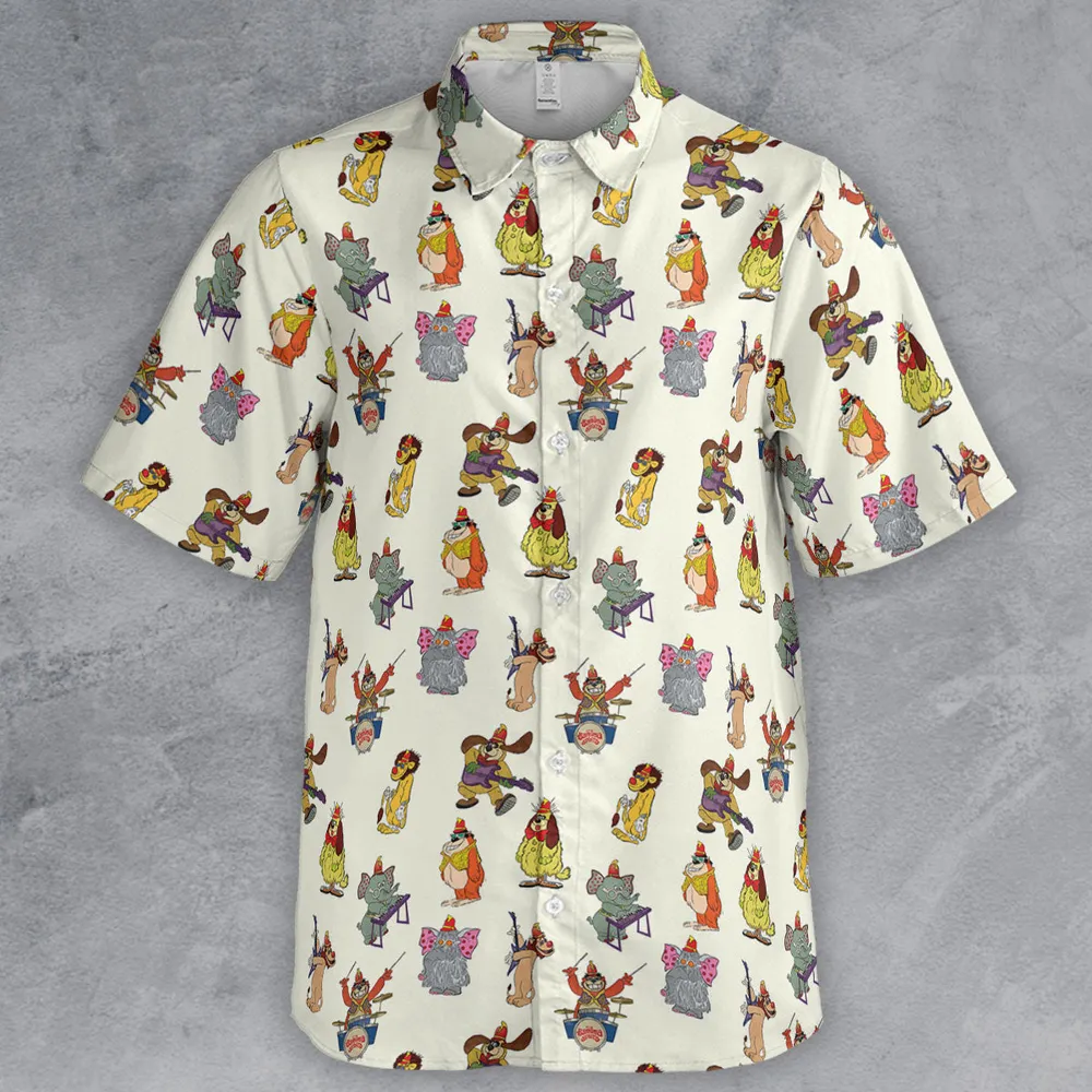 Snorky Fleegle Drooper Bingo The Banana Splits Button Down Shirt - 2