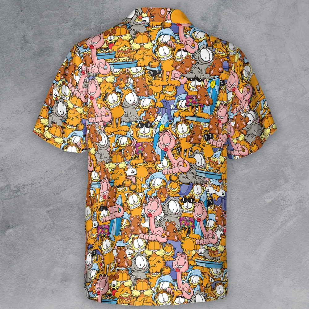 Garfield and Friends Button Down Shirt - 3