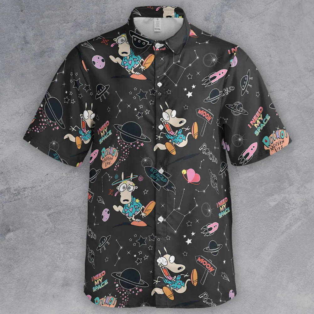 Rocko Space Out Rocko's Modern Life Button Down Shirt - 2
