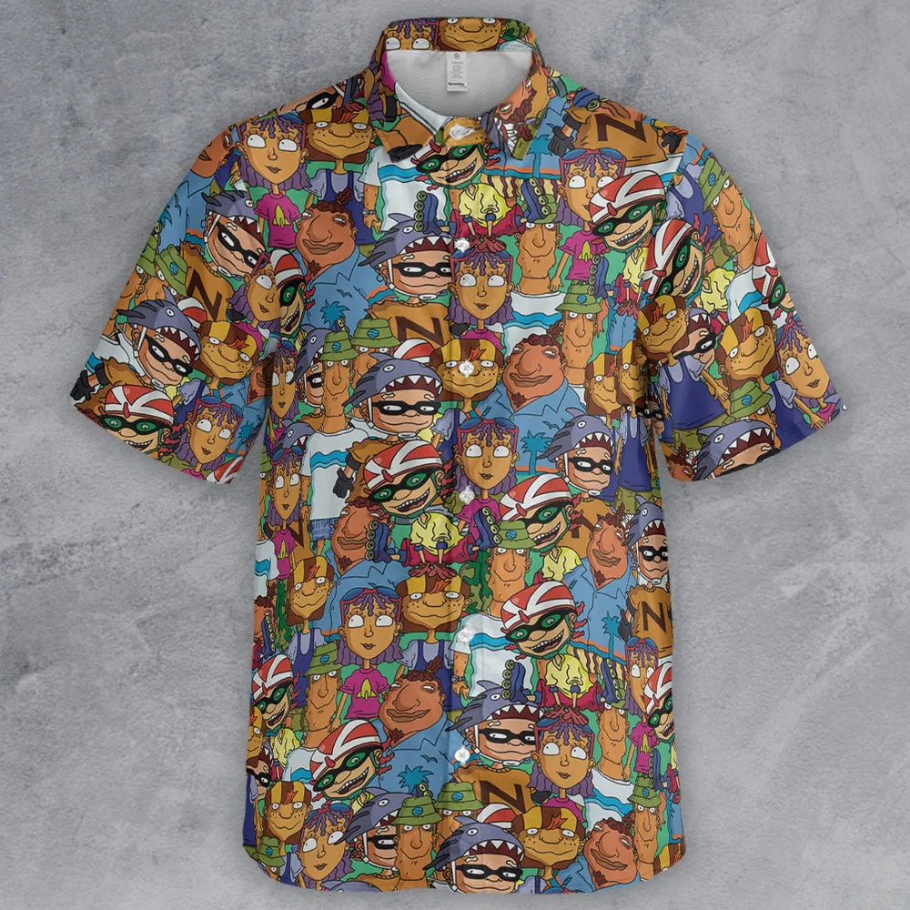 Rocket Power Characters Button Down Shirt - 2