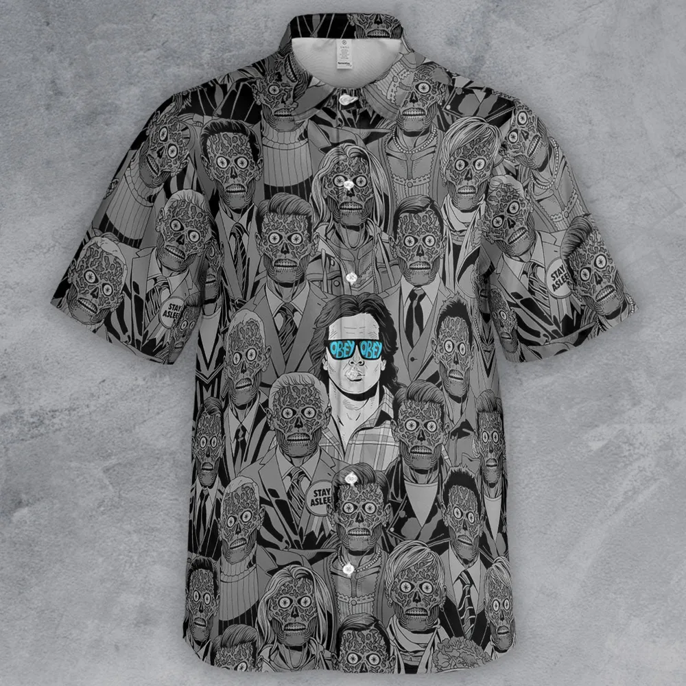 Obey Consume They Live Button Down Shirt - 2