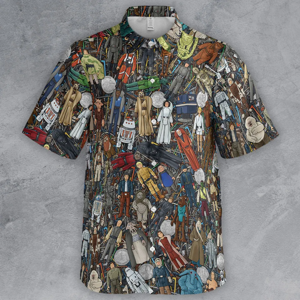 Star Wars Characters Figures Button Down Shirt - 2