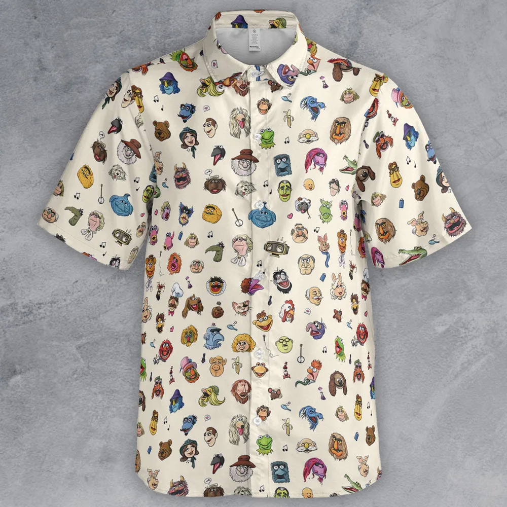 The Muppets Pattern Button Down Shirt - 2