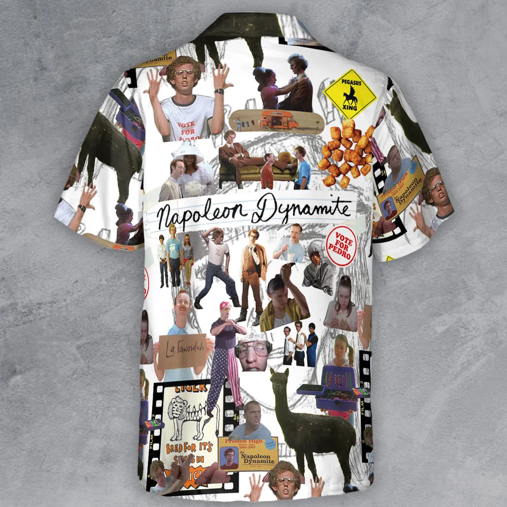 Napoleon Dynamite Journal Button Down Shirt - 3