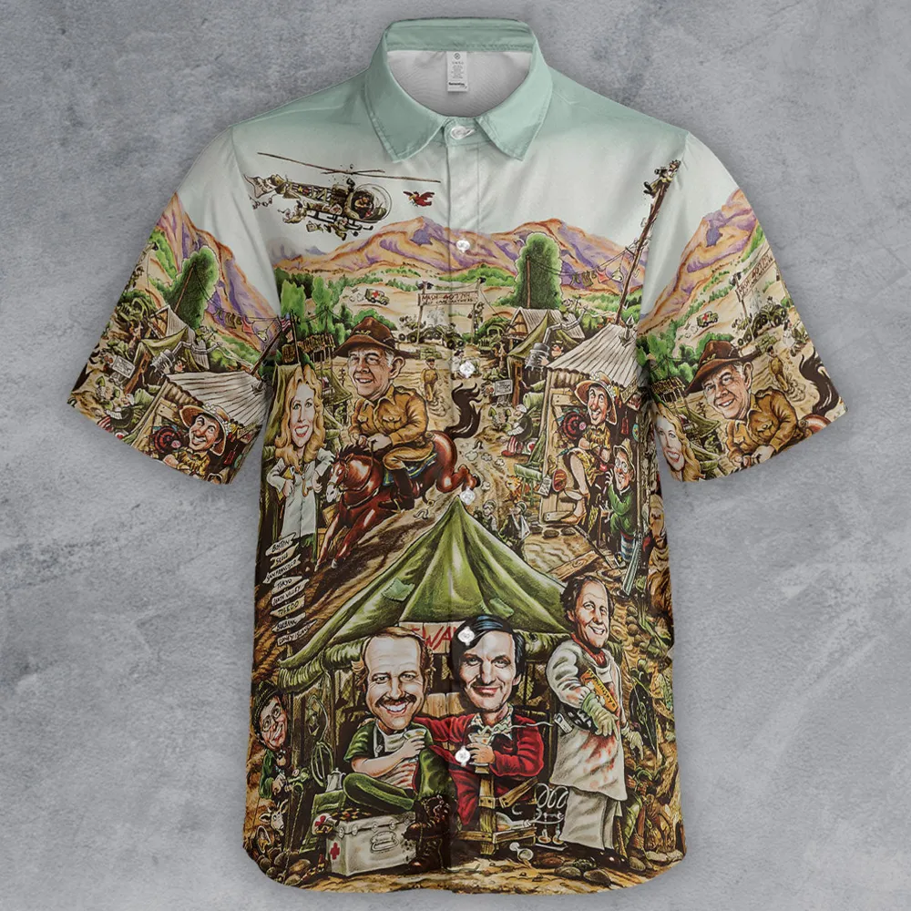 M*A*S*H Movie Art Button Down Shirt - 2