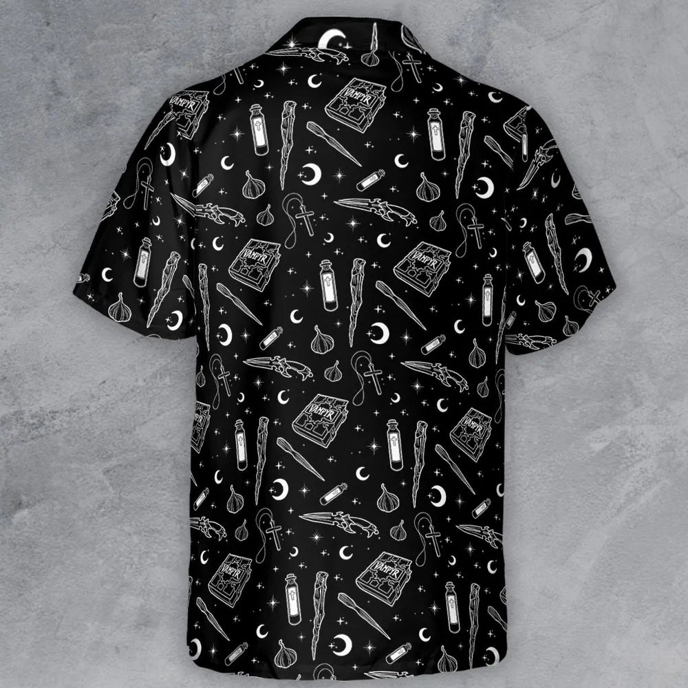 Buffy The Vampire Slayer Items Pattern Button Down Shirt - 3