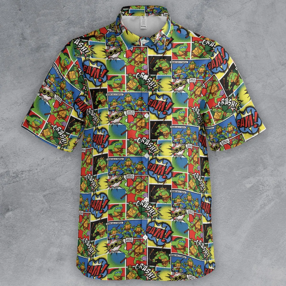 Teenage Mutant Ninja Turtles Comic Button Down Shirt - 2