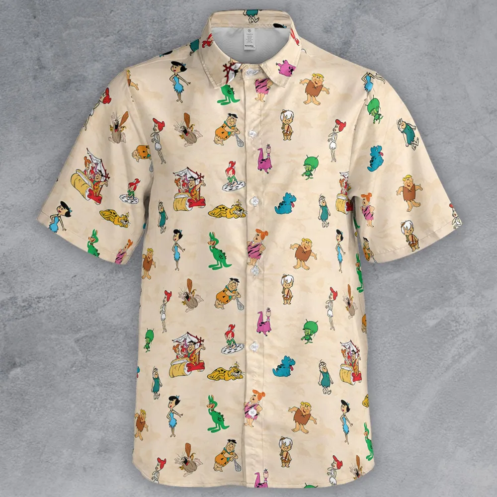 Bedrock The Flintstones Button Down Shirt - 2
