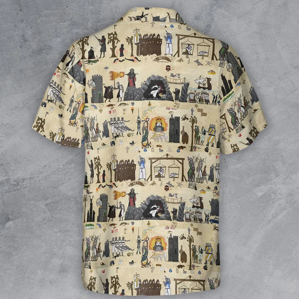 Bayeux Tapestry Monty Python Button Down Shirt - 3