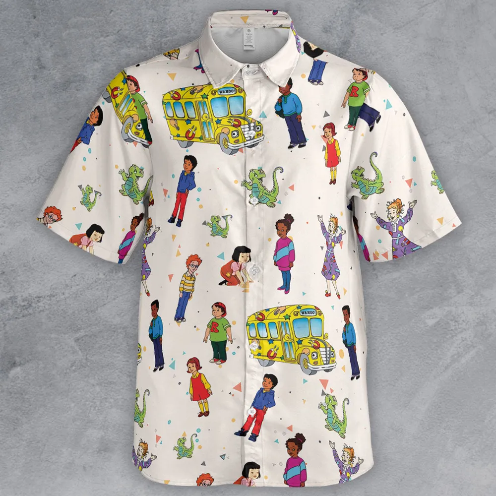 The Magic School Bus Characters Button Down Shirt - 2