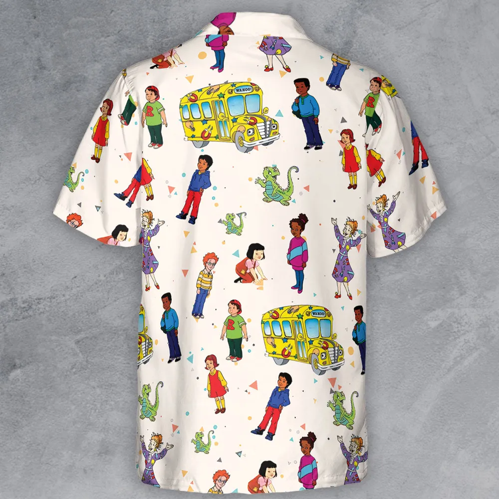 The Magic School Bus Characters Button Down Shirt - 3