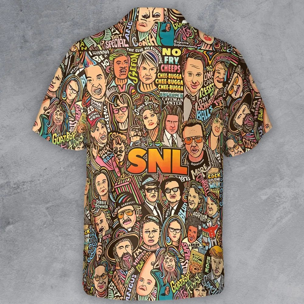 Blues Brothers Waynes World Coneheads SNL Characters Button Down Shirt - 3