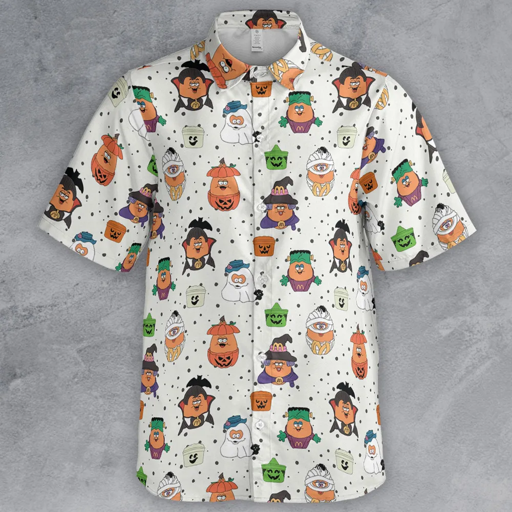 Memorable Friends McNugget Buddies Mcdonalds 1992 Button Down Shirt - 2