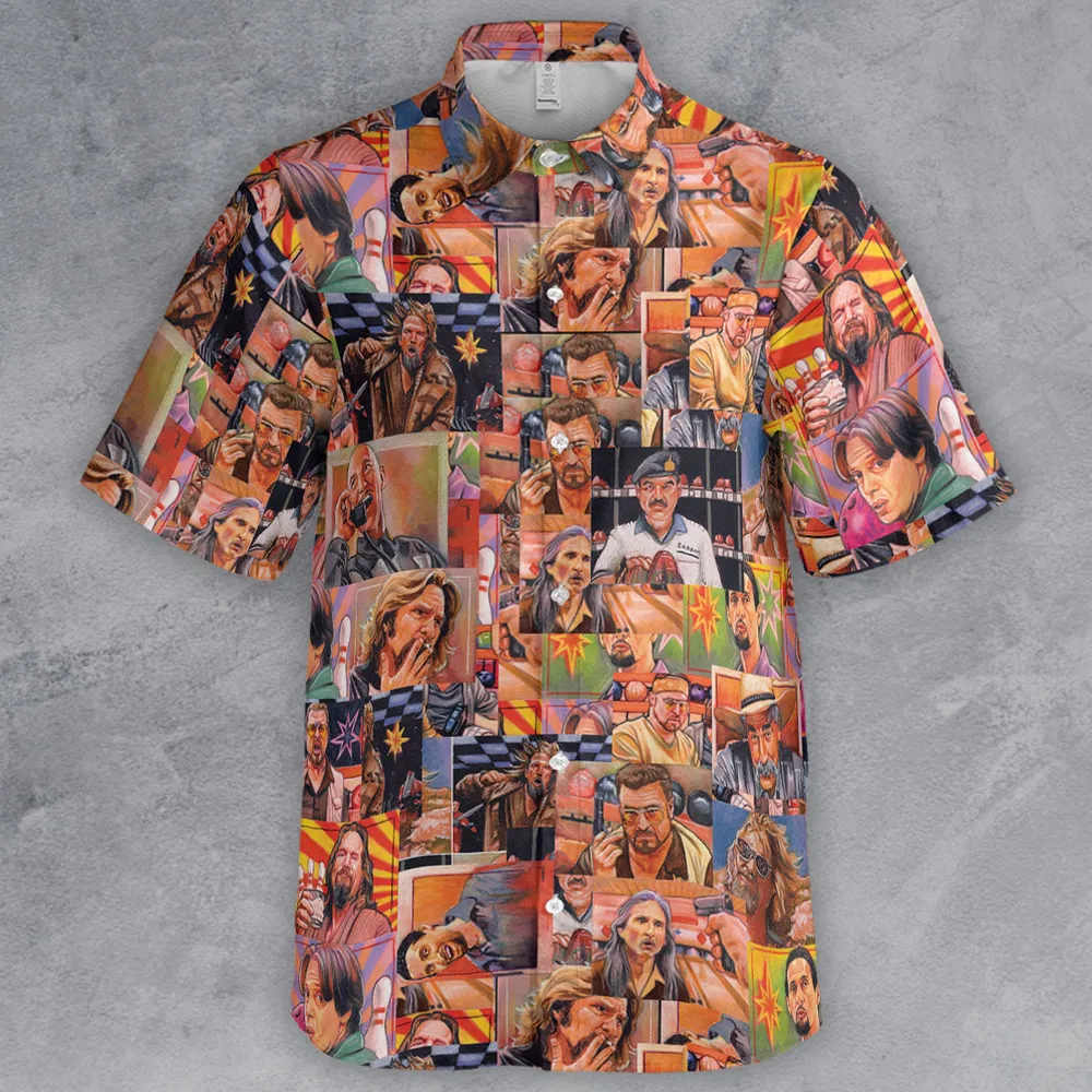 The Big Lebowski Painting Pattern Button Down Shirt - 2