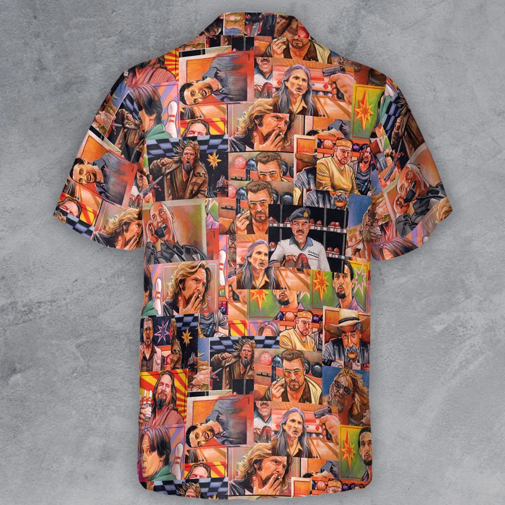 The Big Lebowski Painting Pattern Button Down Shirt - 3