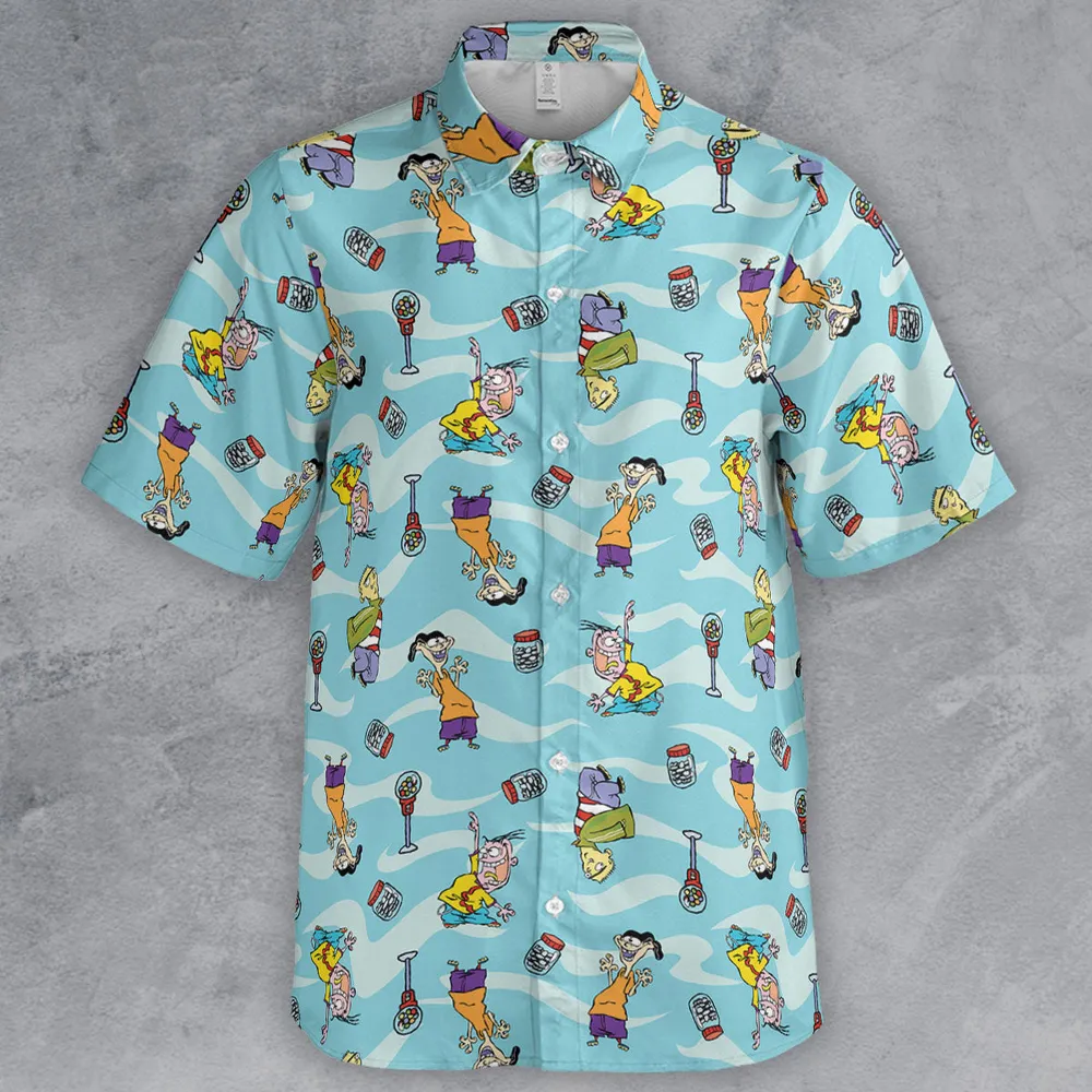 Quick Tips Regarding Ed, Edd, n Eddy Pattern Button Down Shirt - 2