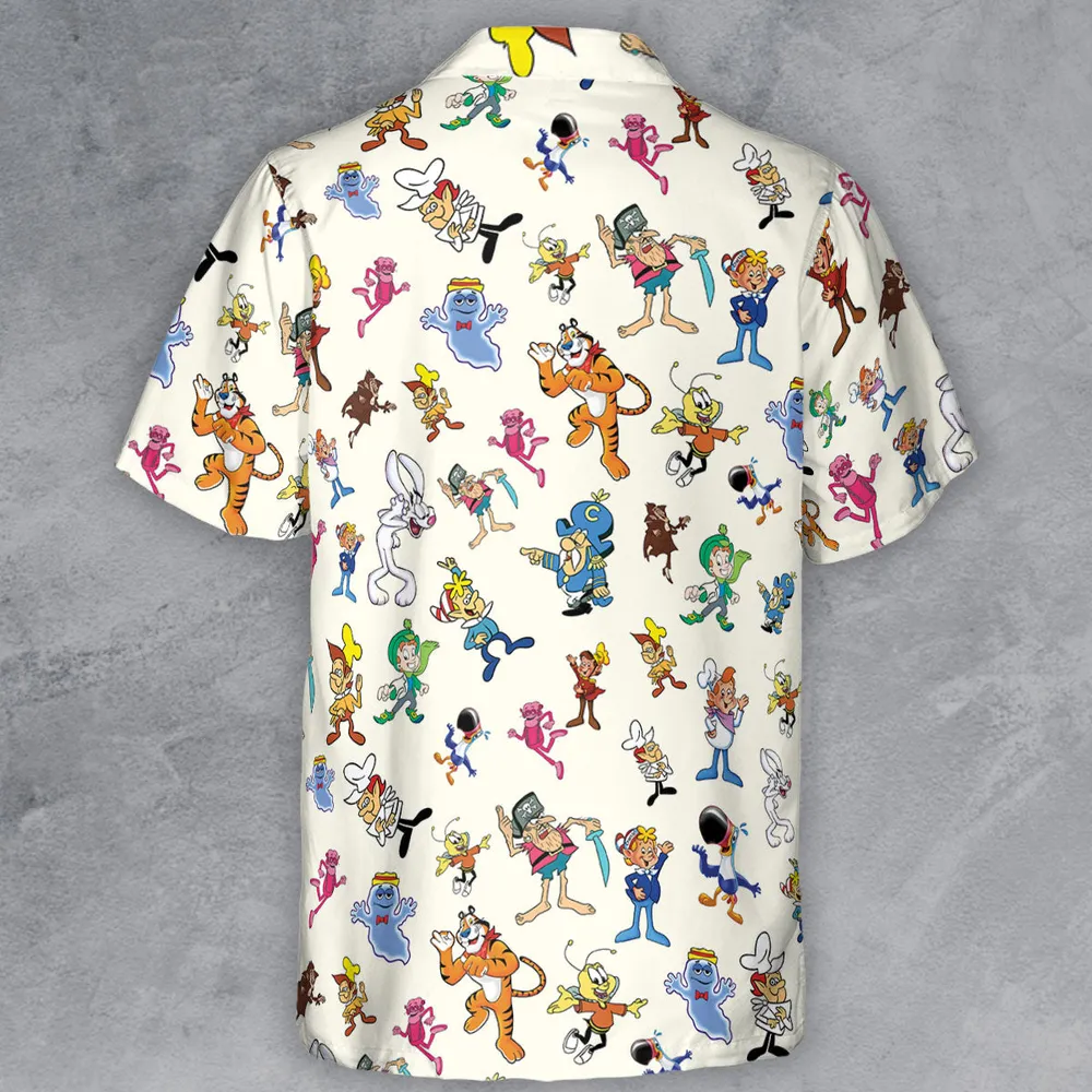 80s 90s Commercial Mascot Cereal Button Down Shirt - 3