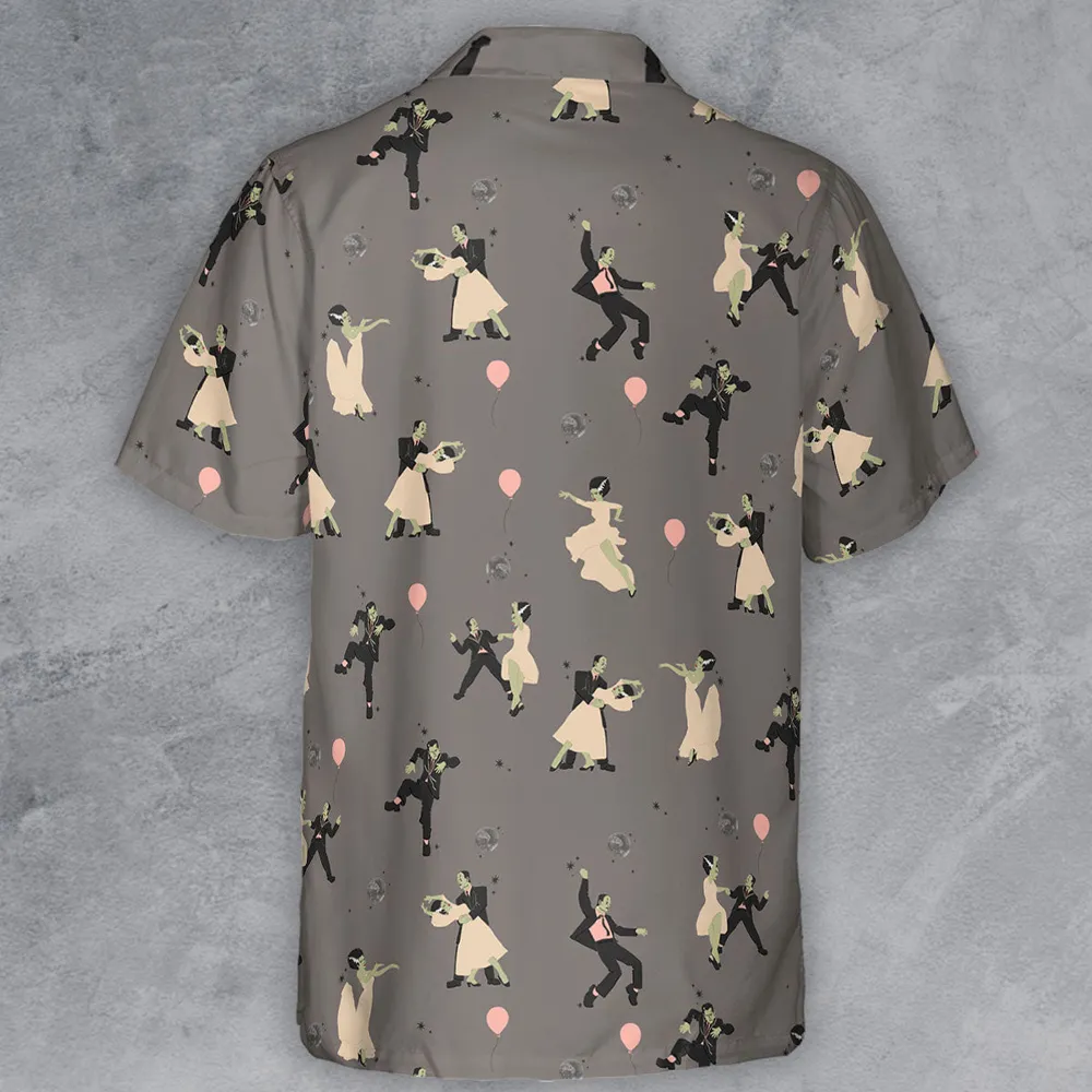 Dirty Dancing Frankenstein and Bride of Frankenstein Button Down Shirt - 3