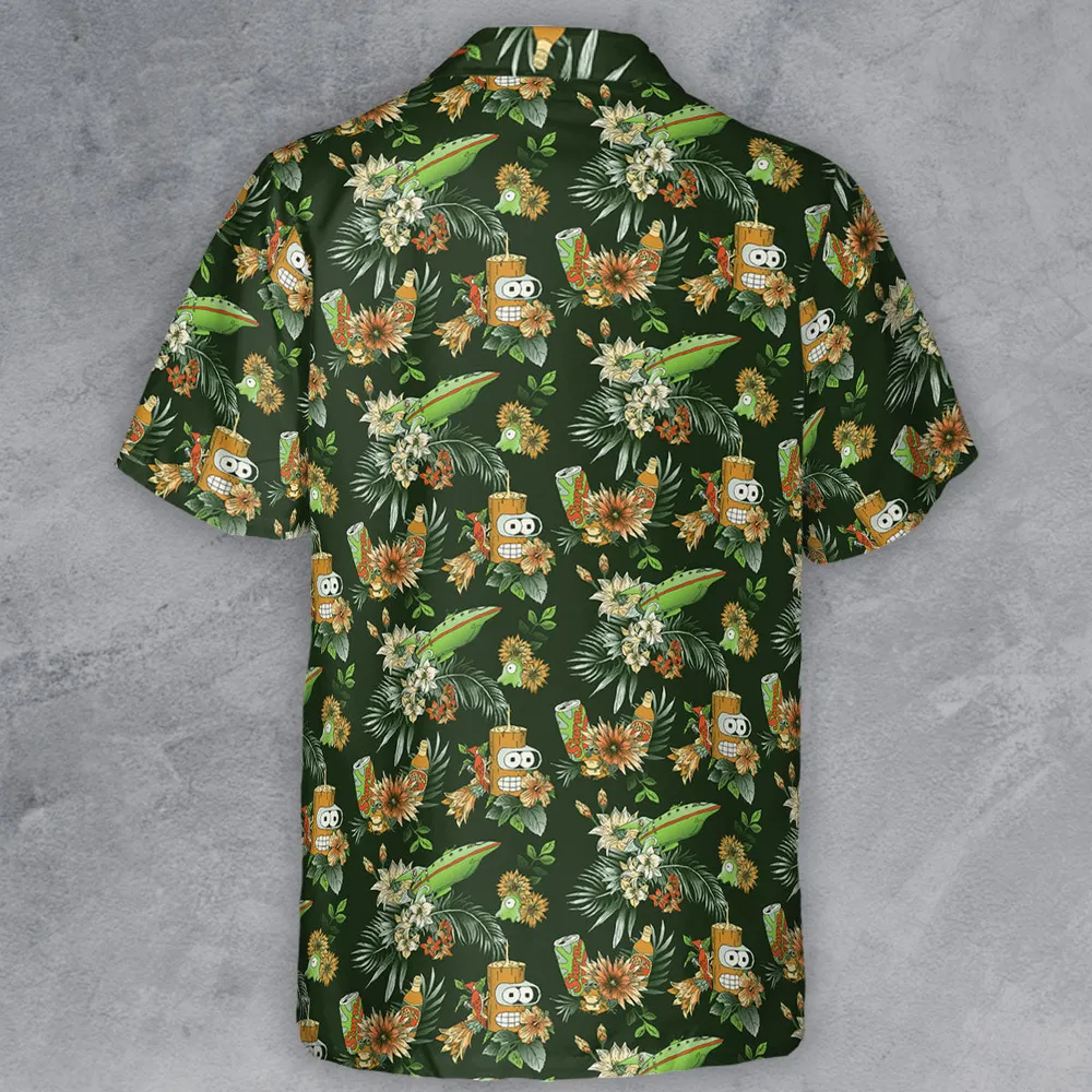 The Year 3000 Bender Futurama Button Down Shirt - 3