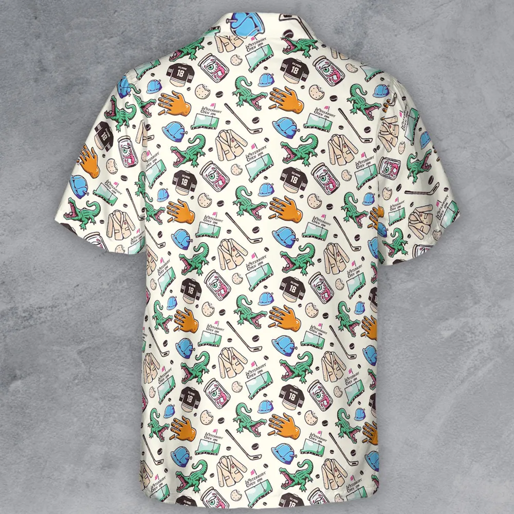 Happy Gilmore Pattern Button Down Shirt - 3