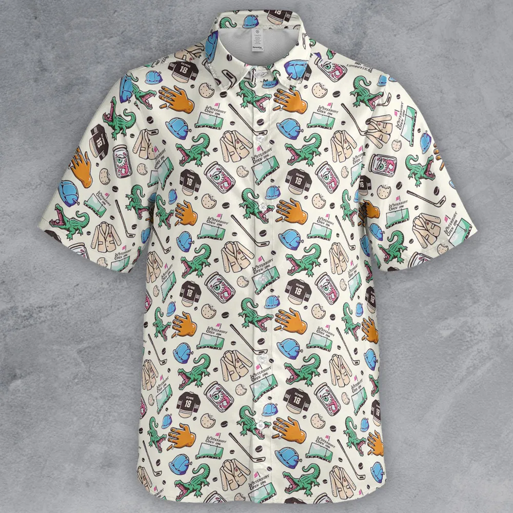 Happy Gilmore Pattern Button Down Shirt - 2