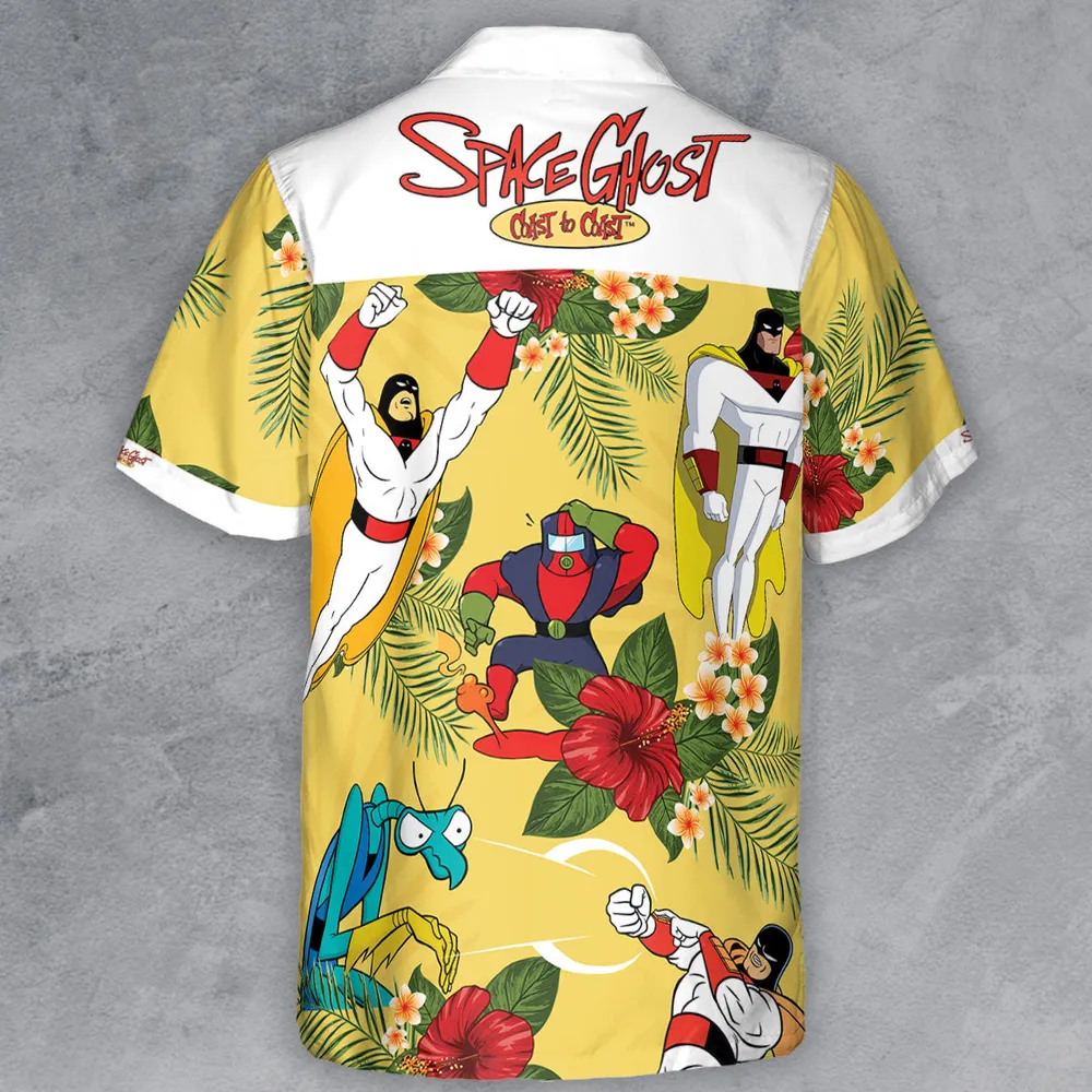 Space Ghost Coast to Coast Characters Button Down Shirt - 3