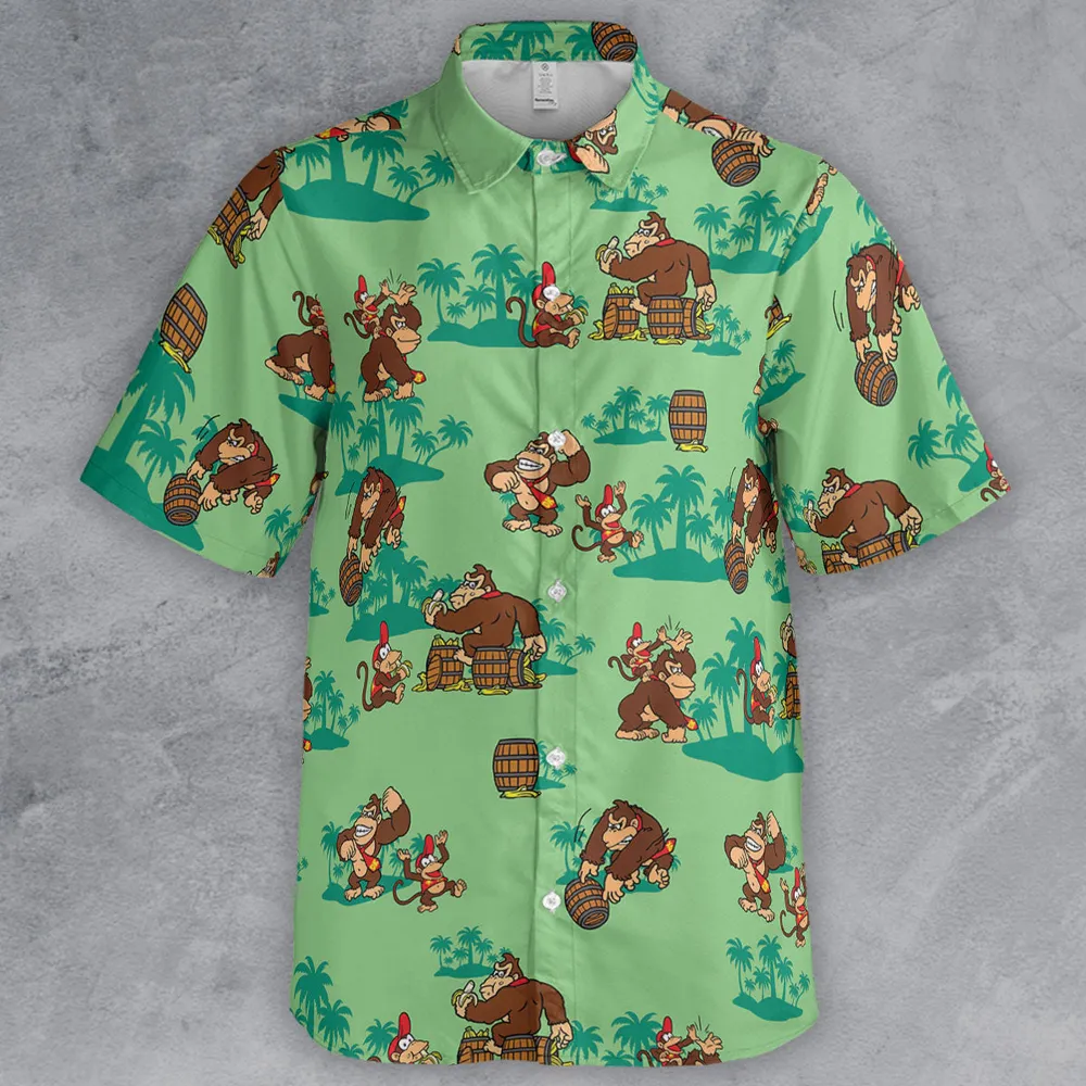 Donkey Kong & Diddy Kong Button Down Shirt - 2
