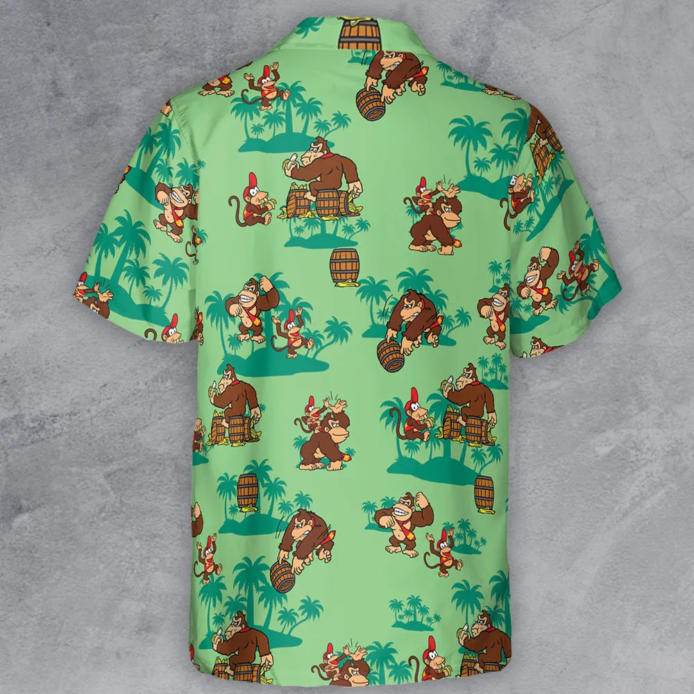 Donkey Kong & Diddy Kong Button Down Shirt - 3