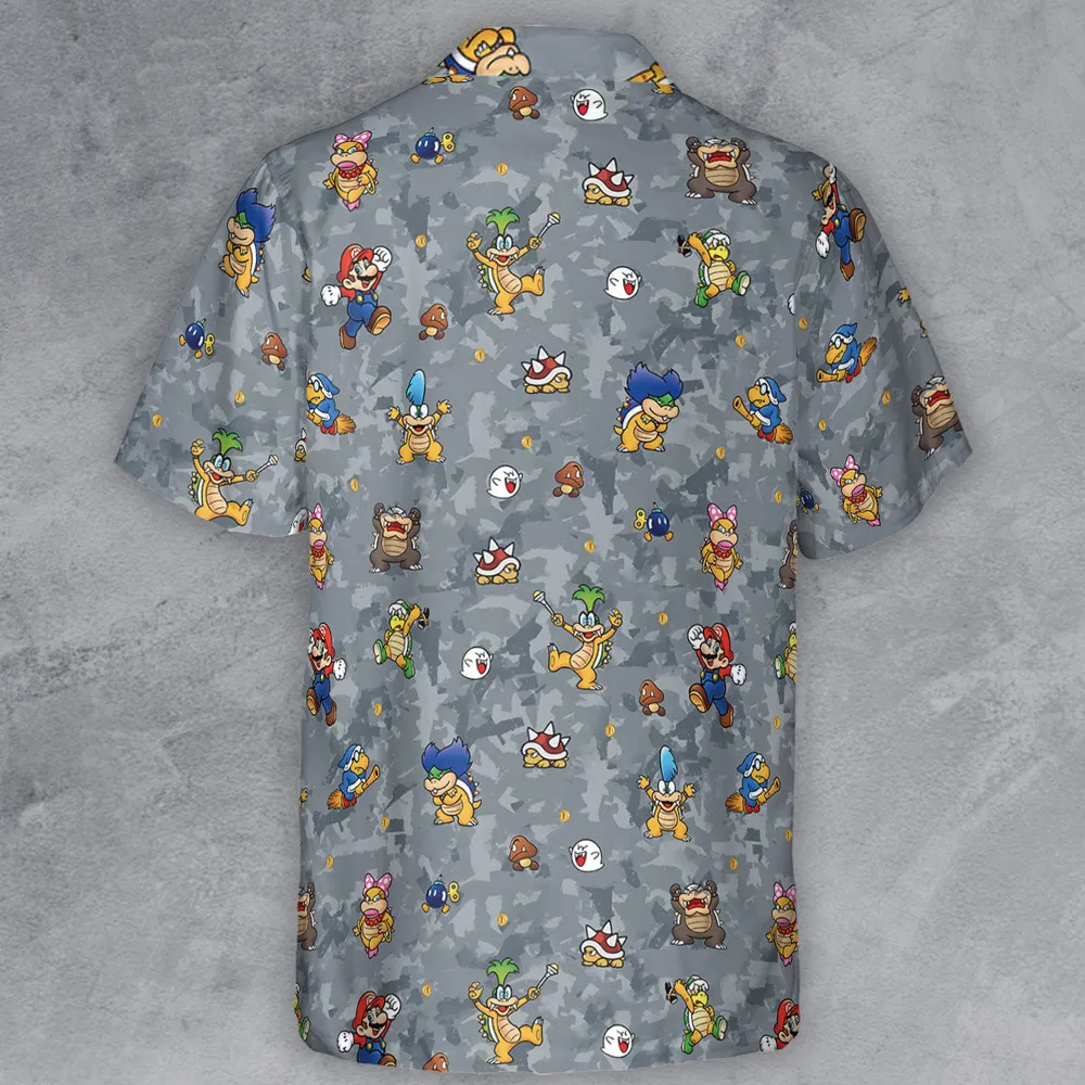 Super Mario Nintendo Video Game Button Down Shirt - 3