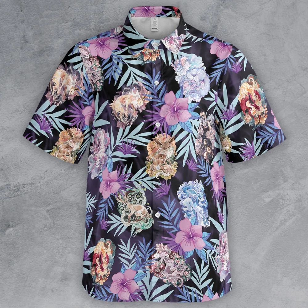 Eevee Evolutions Fancy Style Button Down Shirt - 2
