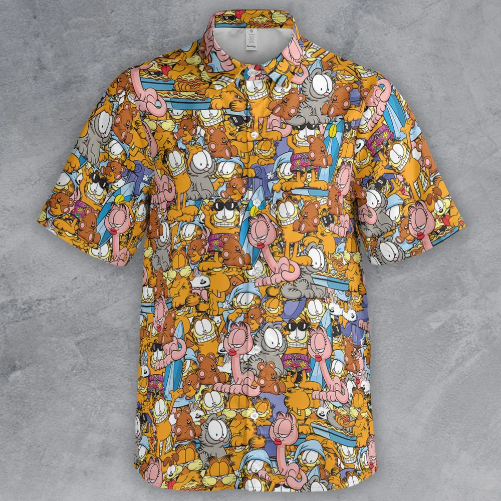 Purr-fect Garfield Button Down Shirt - 2