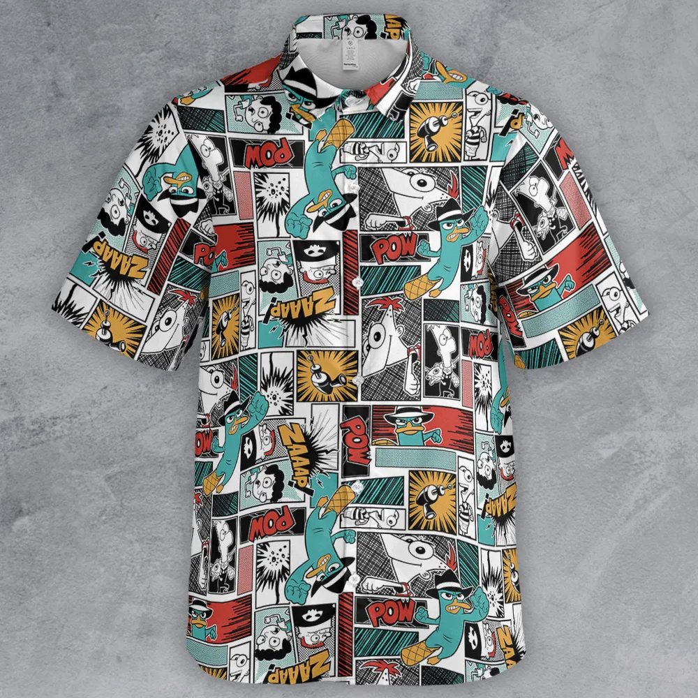 Zaaap! Phineas and Ferb Button Down Shirt - 2