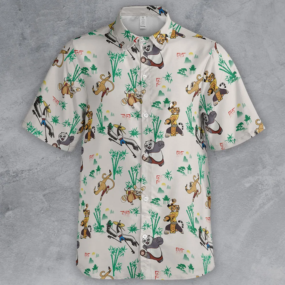 Kung Fu Panda Characters Button Down Shirt - 2