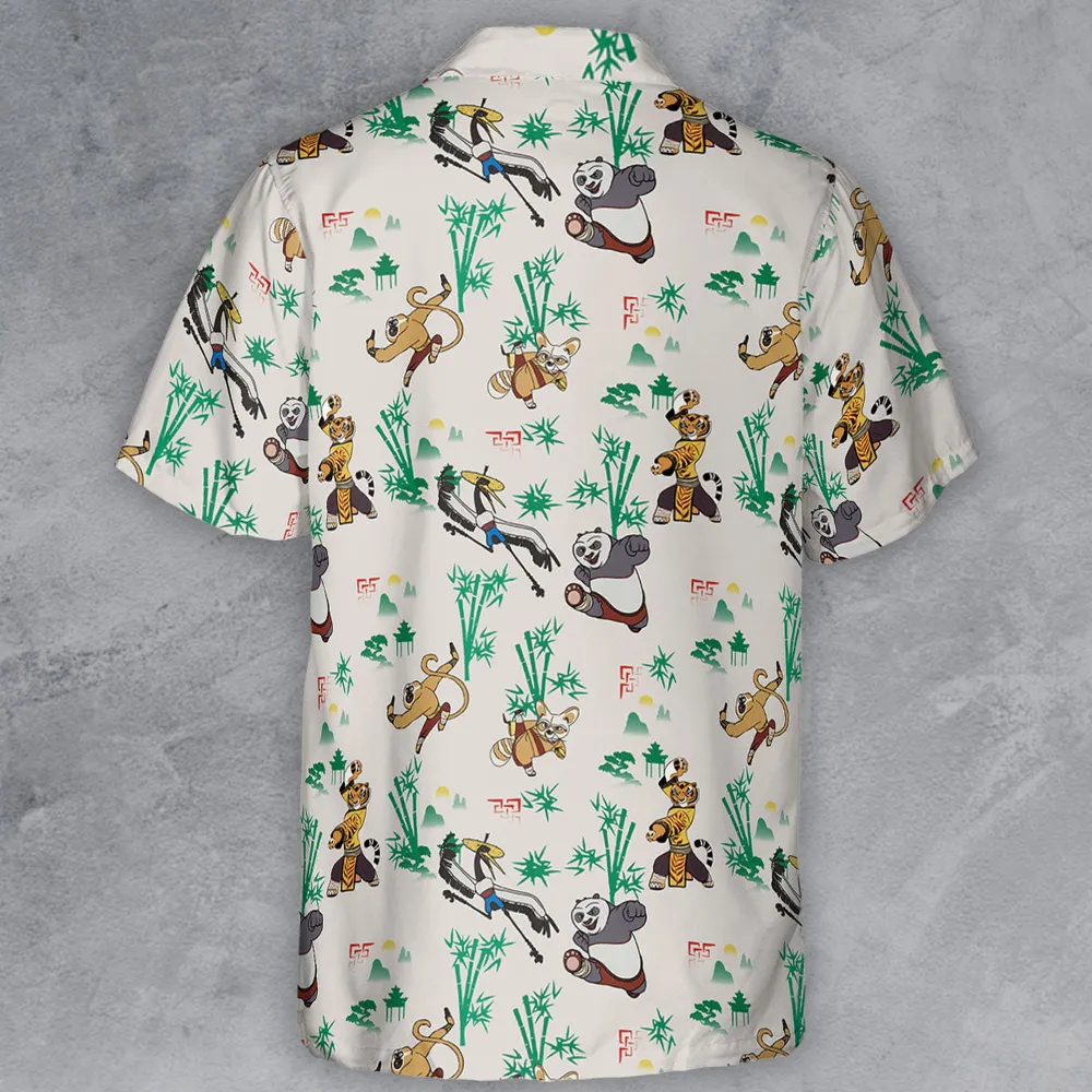 Kung Fu Panda Characters Button Down Shirt - 3