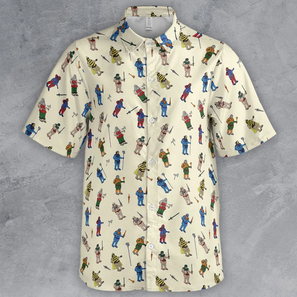 Carl In Masters Of The Universe Pattern Button Down Shirt - 2