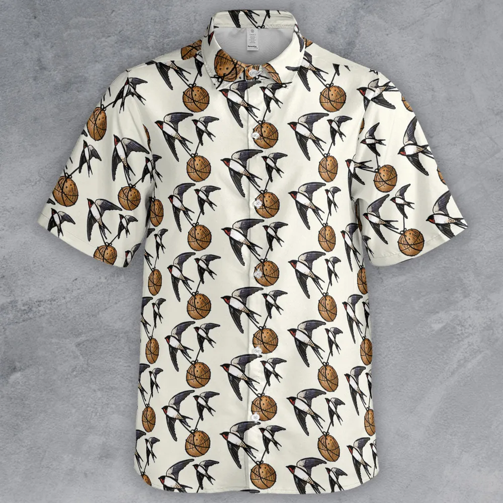 European Swallow Monty Python Holy Grail Button Down Shirt - 2