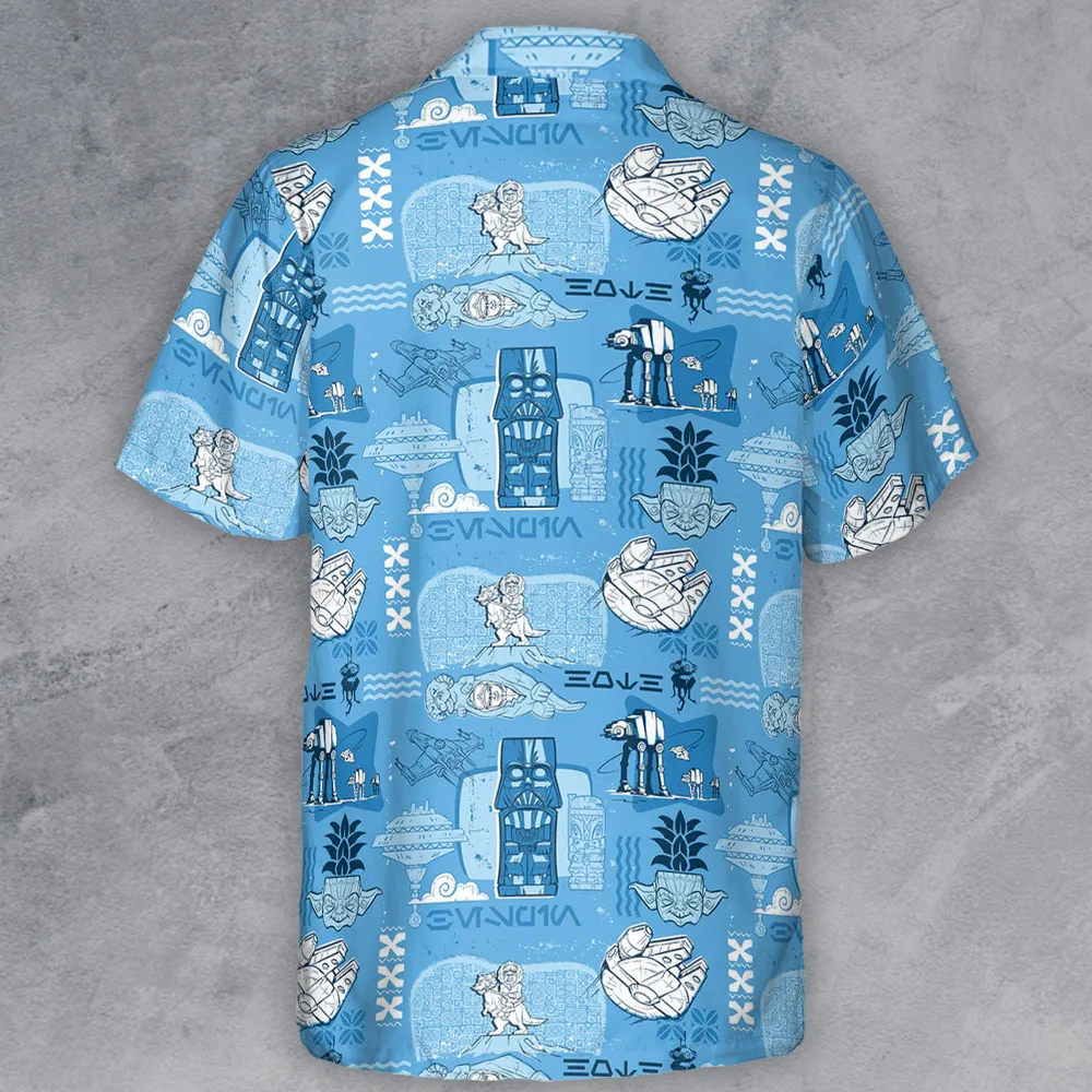Dark Side Star Wars Tiki Shack Button Down Shirt - 3