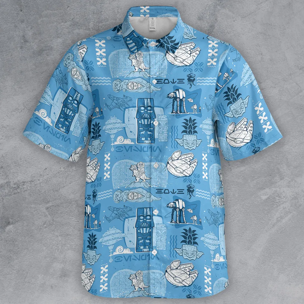 Dark Side Star Wars Tiki Shack Button Down Shirt - 2