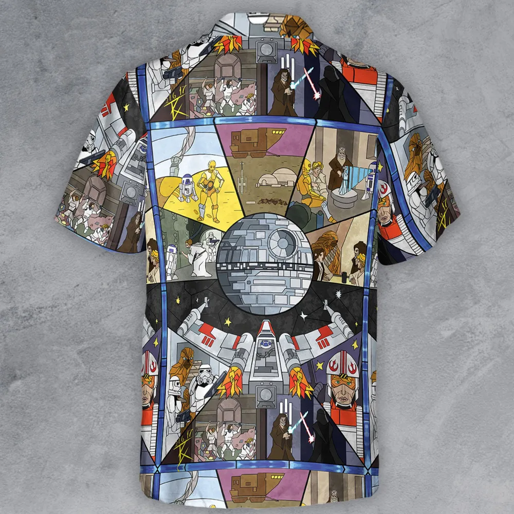 Stained Glass Star Wars Button Down Shirt - 3