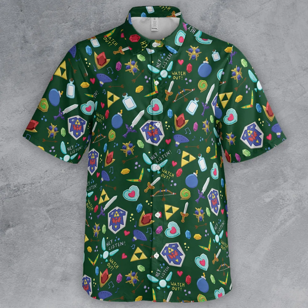 The Legend Of Zelda Button Down Shirt - 2