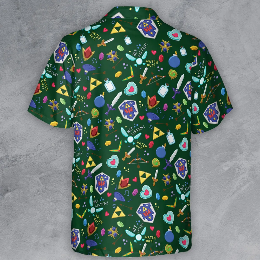 The Legend Of Zelda Button Down Shirt - 3
