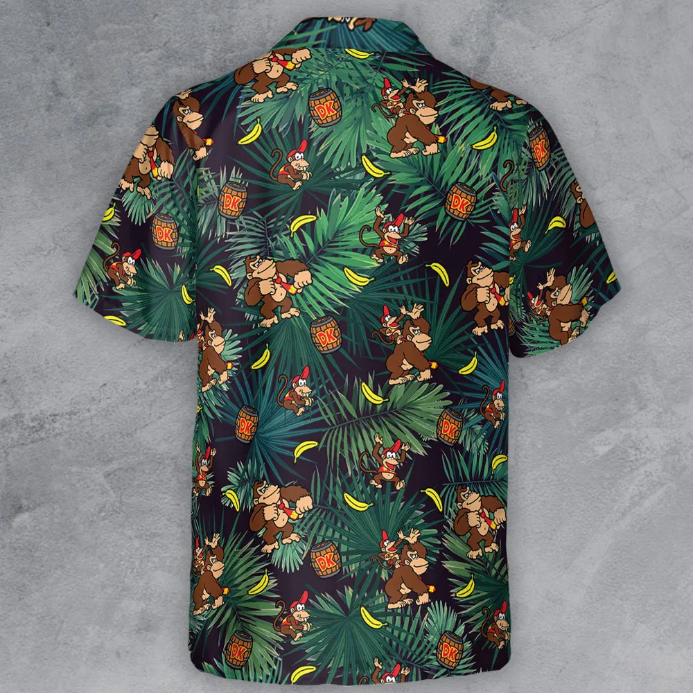 Donkey Kong Nintendo Video Games Button Down Shirt - 3