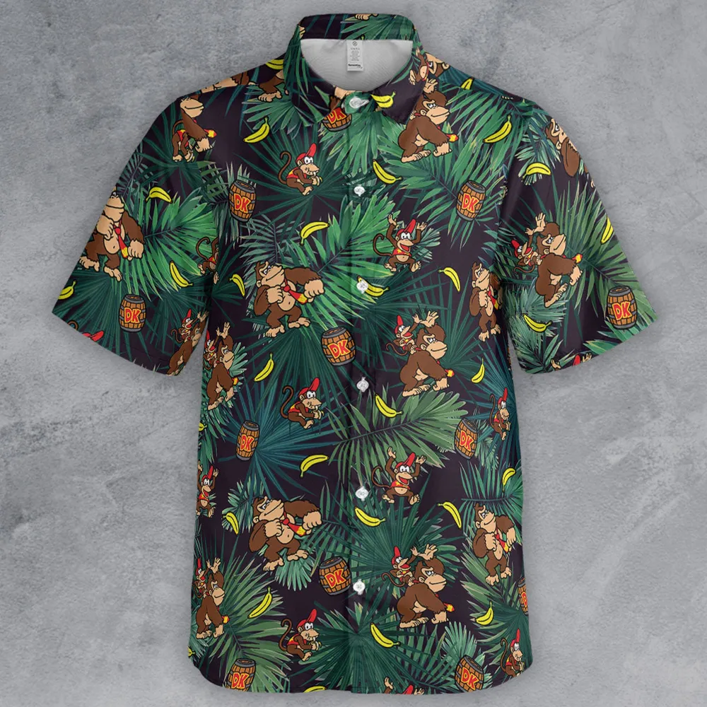 Donkey Kong Nintendo Video Games Button Down Shirt - 2