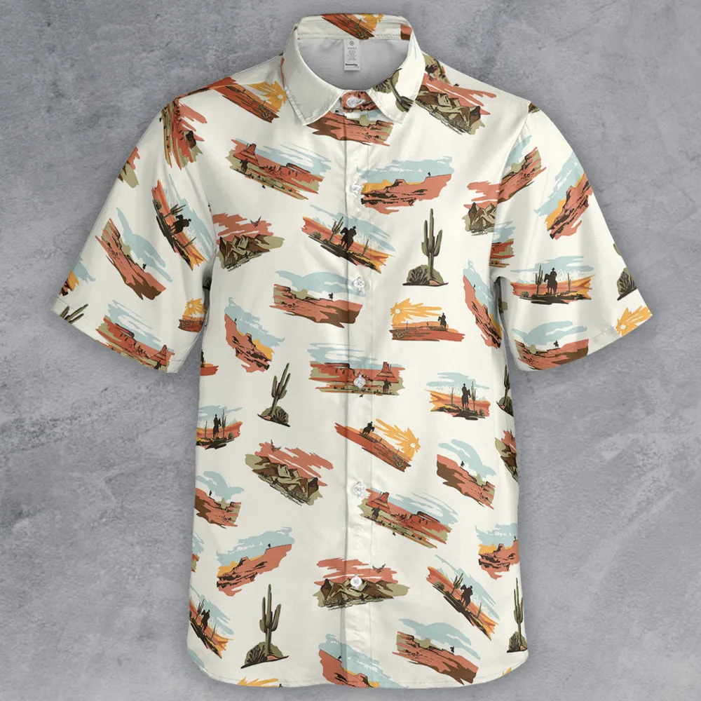 Wild West John Wayne Button Down Shirt - 2