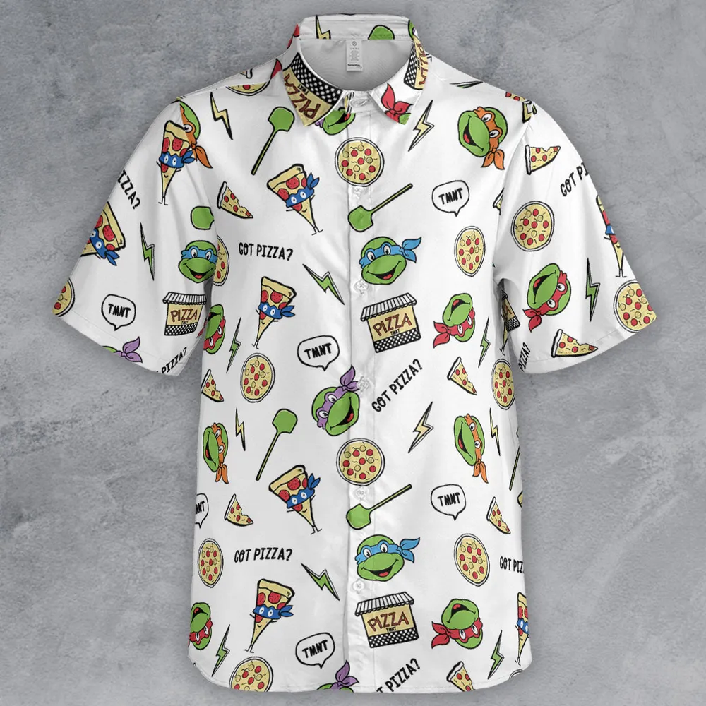 Got Pizza Teenage Mutant Ninja Turtles Button Down Shirt - 2