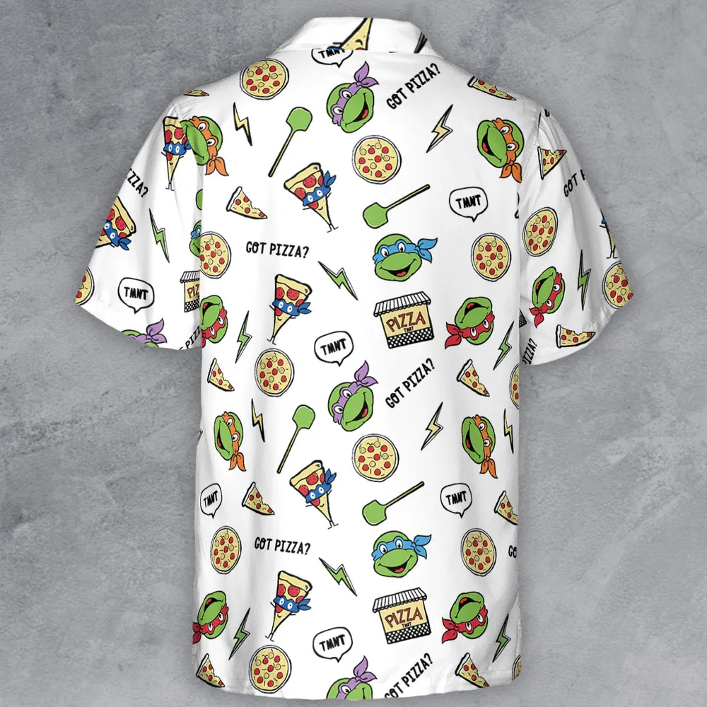Got Pizza Teenage Mutant Ninja Turtles Button Down Shirt - 3